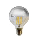 Decorative LED bulbs - Eco-Light LED Filament Bulb 5W G80 E27 SILVER Color: Warm EKZF7809. - product 1