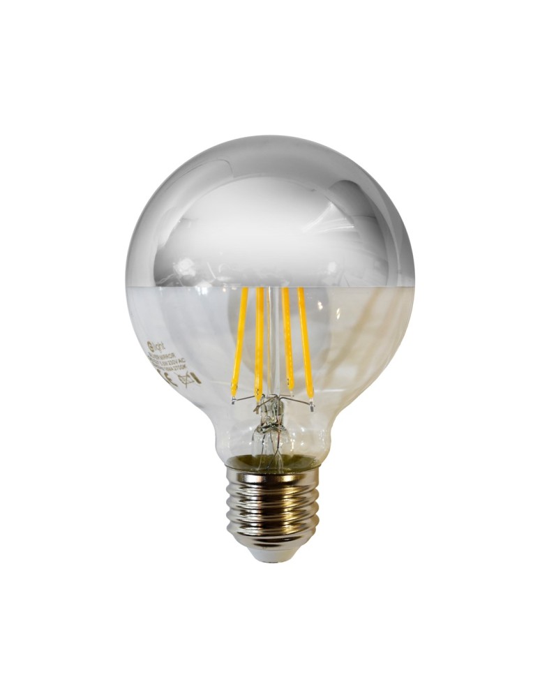 Decorative LED bulbs - Eco-Light LED Filament Bulb 5W G80 E27 SILVER Color: Warm EKZF7809. - product kolory-swiatla.pl 1