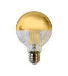 Decorative LED bulbs - Eco-Light LED Filament Bulb 5W G80 E27 GOLD Color: Warm EKZF7810. - product 1