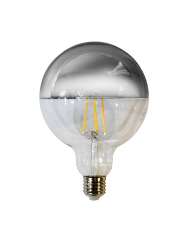 Eco-Light LED Filament Bulb 7W G125 E27 SILVER Color: Warm EKZF7811.