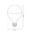 Decorative LED bulbs - Eco-Light LED Filament Bulb 4W G45 E27 2700K Half Gold EKZF8011. - product 2