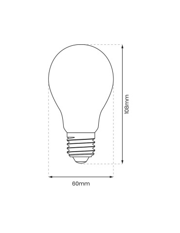 Eko-Light LED Filament Light Bulb 8W A60 E27 2700K EKZF8012. - product 2