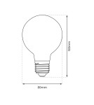 Decorative LED bulbs - Eco-Light LED Filament Bulb 6W G80 E27 2700K Amber EKZF8007. - product 2