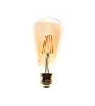 Decorative LED bulbs - Eco-Light LED Filament Bulb 6W ST64 E27 2700K Amber EKZF8017. - product 1