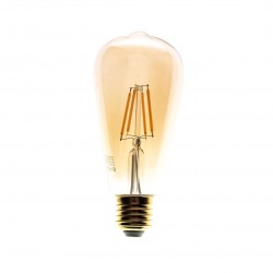 Eko-Light Żarówka Filamentowa LED 6W ST64 E27 2700K Amber EKZF8017