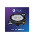 LED ES111 GU10 230V bulbs - Eco-Light LED bulb 10W AR111 GU10 3000K/ Black AR8040. - product 2