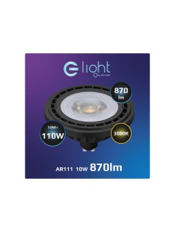 Eco-Light LED bulb 10W AR111 GU10 3000K/ Black AR8040. - product 2