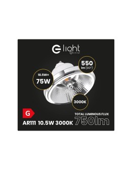 Eco-Light AR111 incandescent bulb - 10.5W GU10 3000K/White with reflector AR8614 - product 2