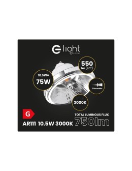 Eco-Light AR111 - 10.5W GU10 3000K/White bulb with reflector Dimmable AR8618 - product 2