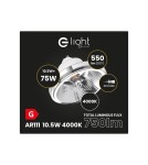 LED ES111 GU10 230V bulbs - Eco-Light AR111 - 10.5W GU10 4000K/White bulb with reflector Dimmable AR8619 - product 2