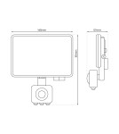 Outdoor floodlights / halopacks - Eko-Light LED floodlight 30W PIR 3000lm 5000K EKN9019. - product 6