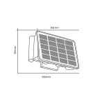 Solar lamps - Eko-Light Solar wall lamp Alf 50lm 6000K EKO9100. - product 6
