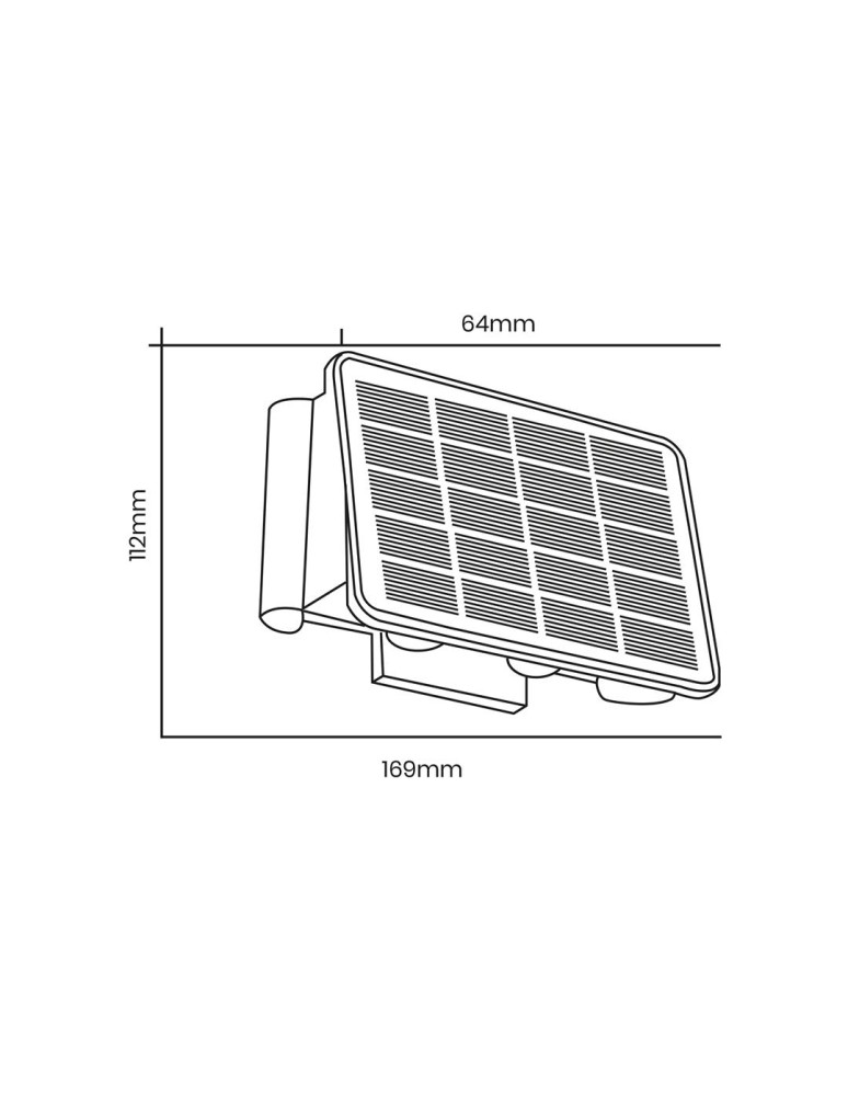 Solar lamps - Eko-Light Solar wall lamp Alf 50lm 6000K EKO9100. - product kolory-swiatla.pl 6