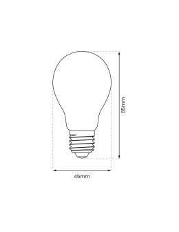 Eco-Light LED Filament Bulb 1W ST45 E27 2700K Plastic EKZF9139. - product 2