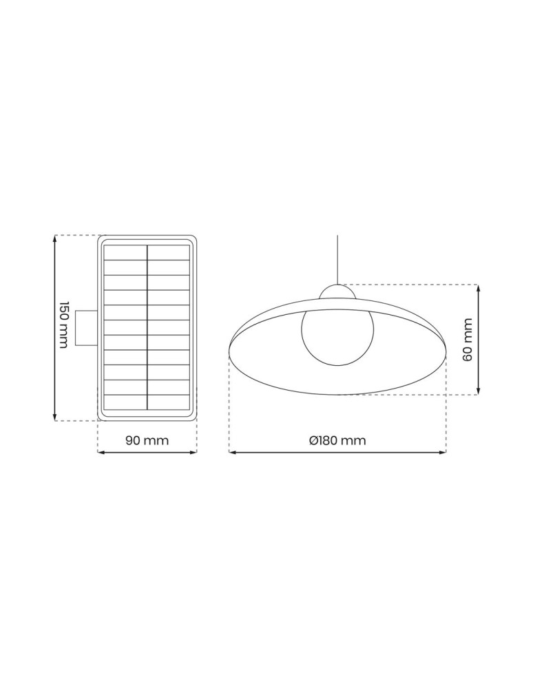 Solar lamps - Eko-Light Saturn Single Solar Lamp EKO9150. - product kolory-swiatla.pl 6