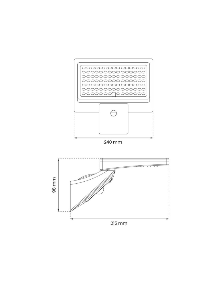 Solar lamps - Eko-Light Solar floodlight Milo 8W 1000lm 4000K EKO9154 - product kolory-swiatla.pl 8