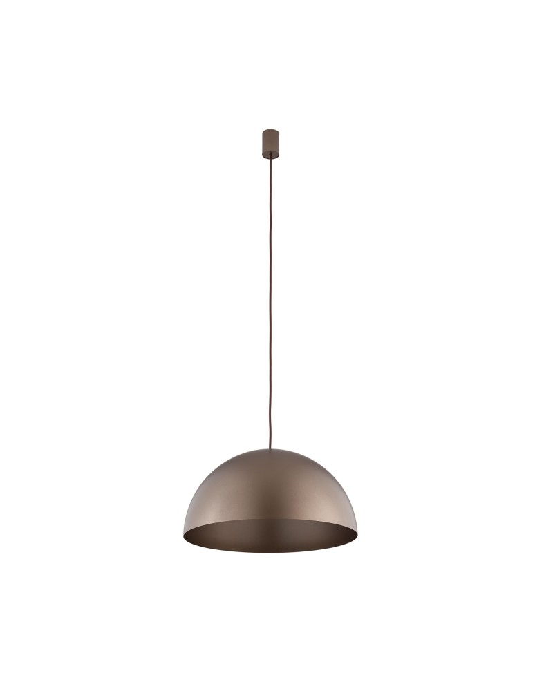 Round pendant lamps - Nowodvorski HEMISPHERE SUPER L Ceiling Pendant Max wattage 8W GX53 Satin Chocolate 10296 - product kolory-swiatla.pl 1