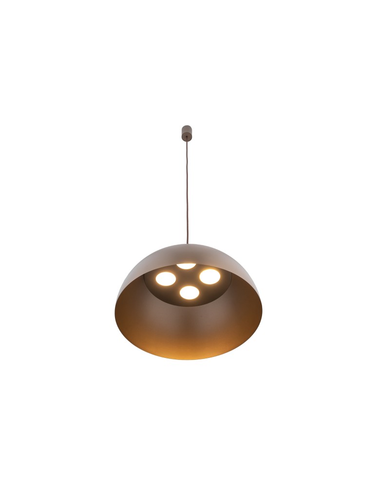 Round pendant lamps - Nowodvorski HEMISPHERE SUPER L Ceiling Pendant Max wattage 8W GX53 Satin Chocolate 10296 - product kolory-swiatla.pl 2