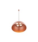 Round pendant lamps - Nowodvorski HEMISPHERE SUPER L Ceiling Pendant Max wattage 8W GX53 Satin Copper 10297 - product 2