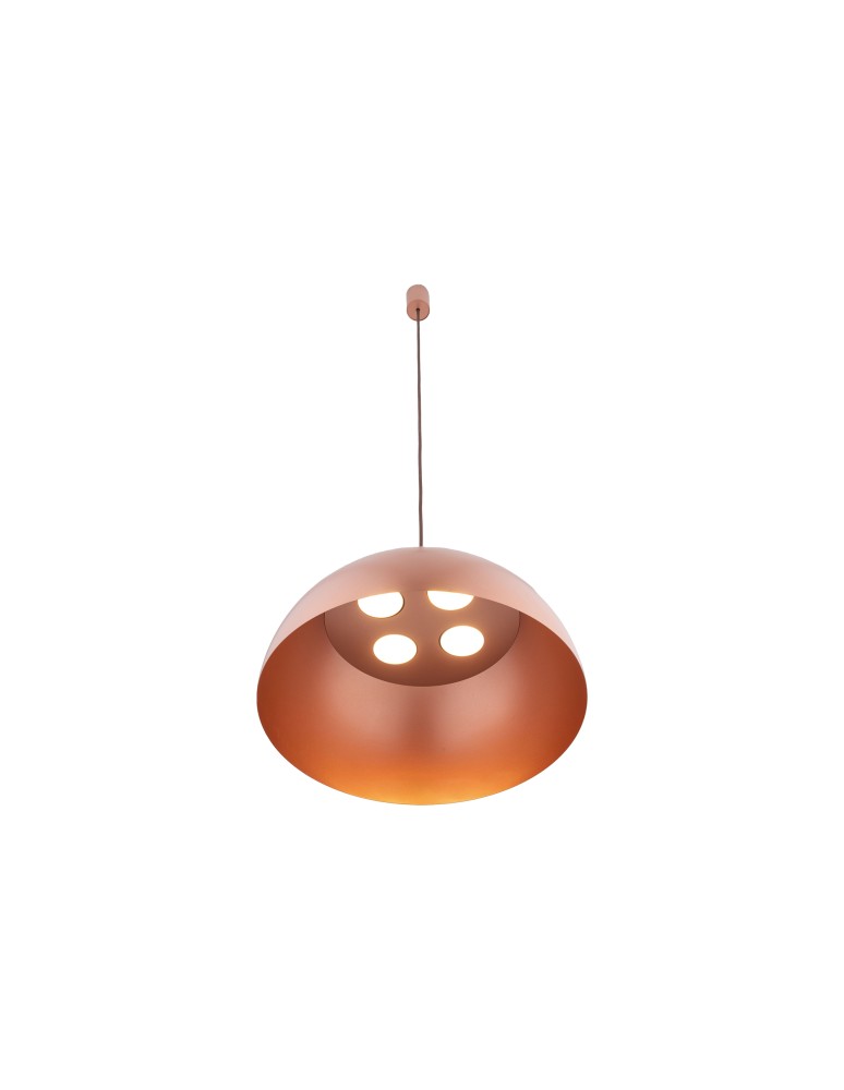 Round pendant lamps - Nowodvorski HEMISPHERE SUPER L Ceiling Pendant Max wattage 8W GX53 Satin Copper 10297 - product kolory-swiatla.pl 2
