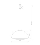 Round pendant lamps - Nowodvorski HEMISPHERE SUPER L Ceiling Pendant Max wattage 8W GX53 Satin Copper 10297 - product 4