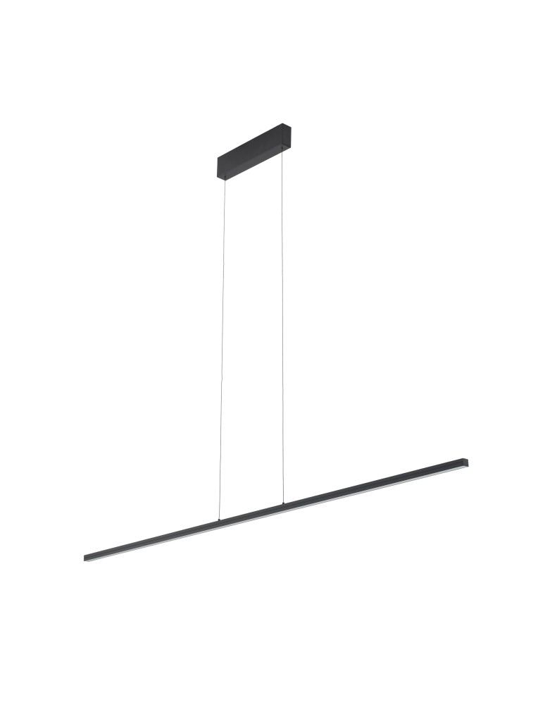 Pendant lamps over desk - Nowodvorski BAR LED S Ceiling Pendant Max power 21W LED 3000K Black 10363 - product kolory-swiatla.pl 1