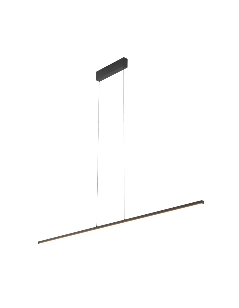 Pendant lamps over desk - Nowodvorski BAR LED S Ceiling Pendant Max power 21W LED 3000K Black 10363 - product kolory-swiatla.pl 2