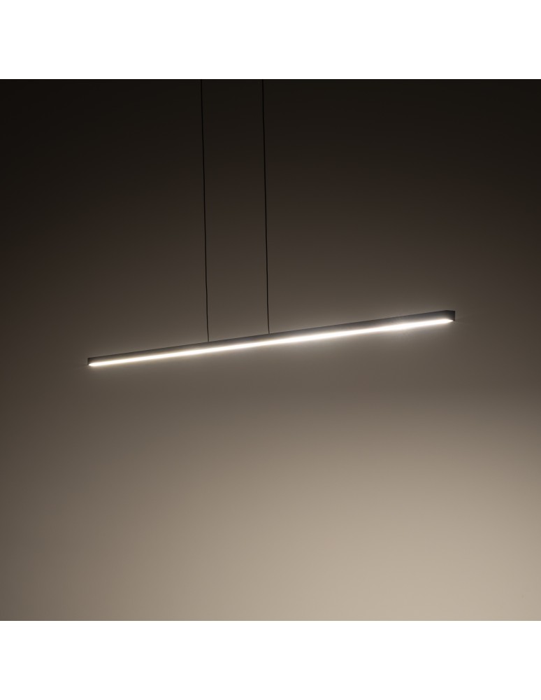 Pendant lamps over desk - Nowodvorski BAR LED M Ceiling Pendant Max power 24W LED 3000K Black 10364 - product kolory-swiatla.pl 3