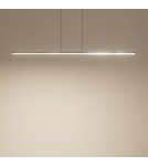 Pendant lamps over desk - Nowodvorski BAR LED M Ceiling Pendant Max power 24W LED 3000K Black 10364 - product 4