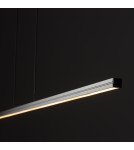 Pendant lamps over desk - Nowodvorski BAR LED M Ceiling Pendant Max power 24W LED 3000K Black 10364 - product 5