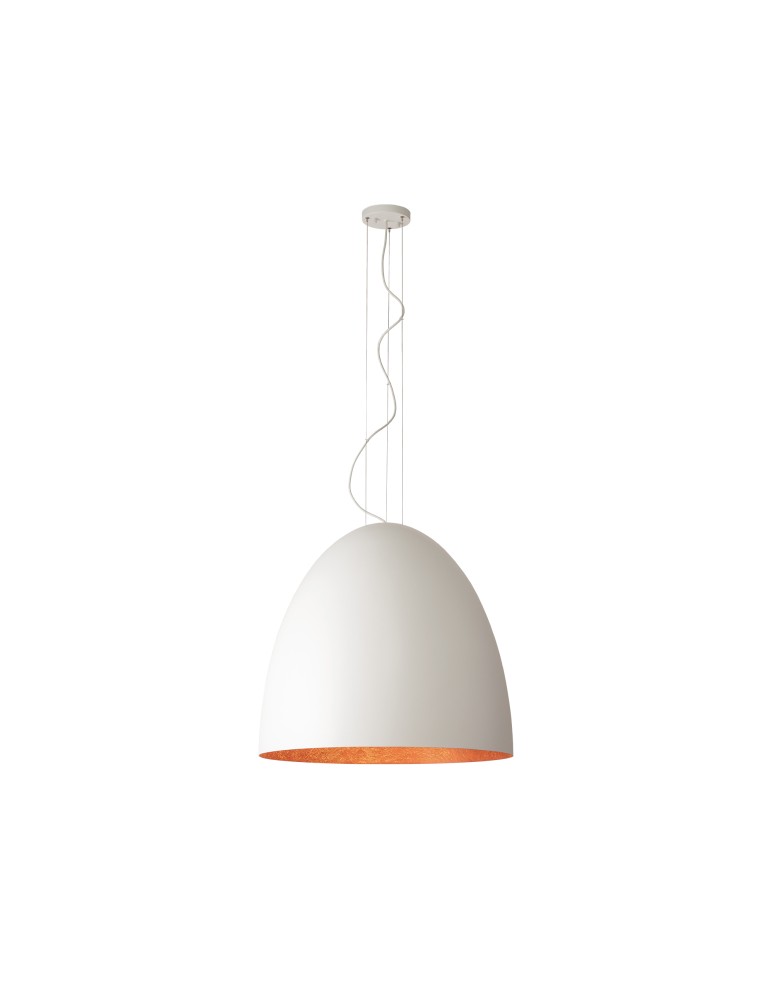 Modern pendant lamps - Nowodvorski EGG XL Suspended Ceiling Max power 40W E27 White 10325 - product kolory-swiatla.pl 1
