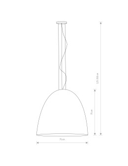 Nowodvorski EGG XL  Sufitowa Wisząca Max moc 40W E27 Biały 10325 - produkt 2