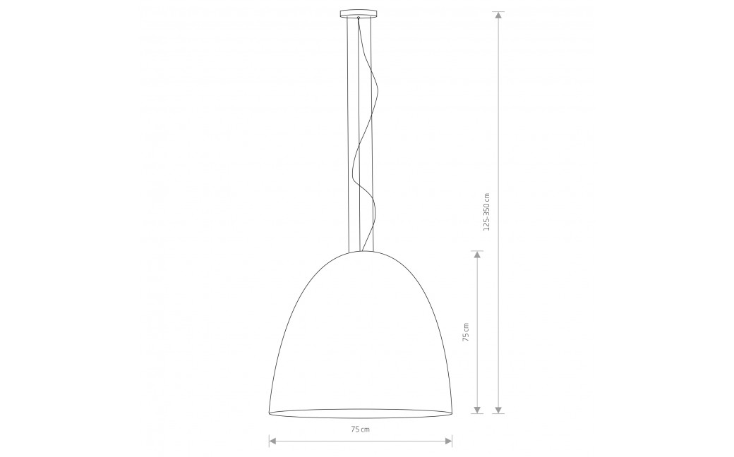 Nowodvorski EGG XL Sufitowa Wisząca Max moc 40W E27 Biały 10325