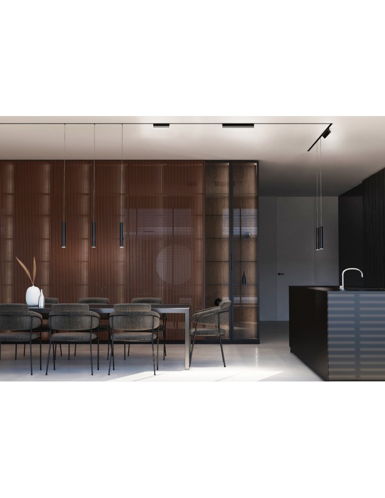 Magnetic rail lamps - Nowodvorski LVM ROLLER LED 9W Customizable LVM Track System LED Lamp Max power 9W LED 3000K Black 10146 - product kolory-swiatla.pl 3