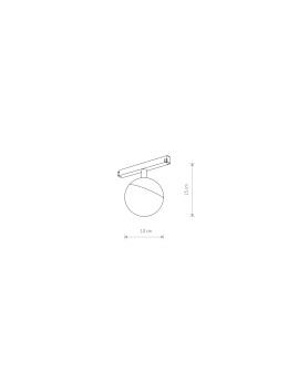 Nowodvorski LVM LID LED 8W Customizable LVM Track System LED Lamp Max power 8W LED 3000K Black 10152. - product 2