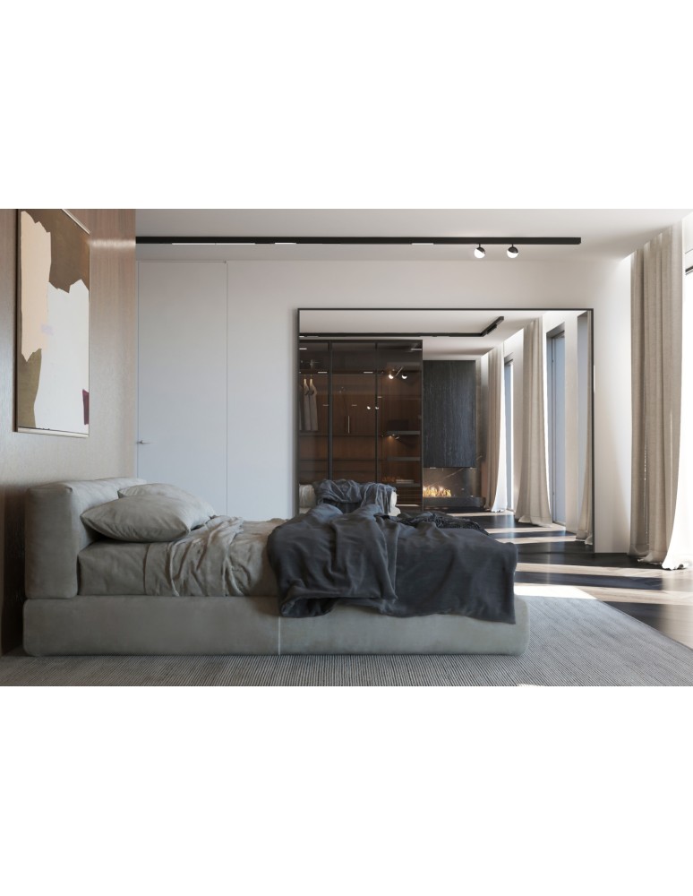 Magnetic rail lamps - Nowodvorski LVM LID LED 8W Customizable LVM Track System LED Lamp Max power 8W LED 3000K Black 10152. - product kolory-swiatla.pl 3