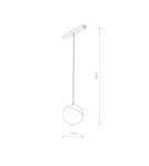 Magnetic rail lamps - Nowodvorski LVM LID LED 8W Customizable LVM Track System LED Lamp Max power 8W LED 3000K Black 10153. - product 2