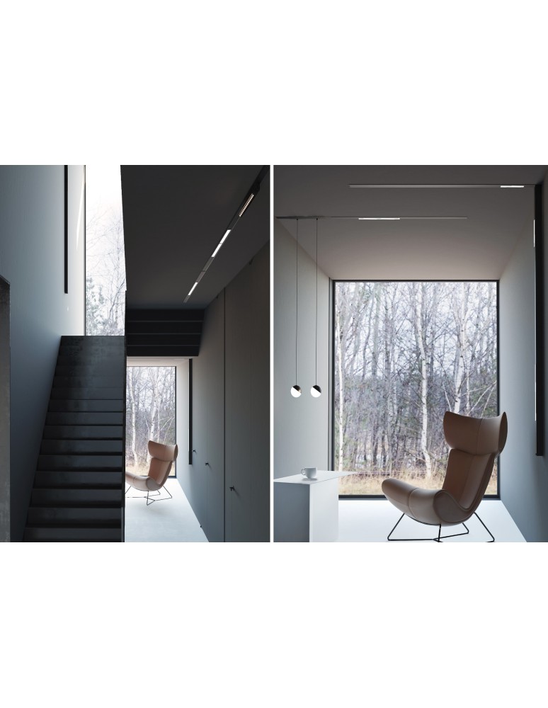 Magnetic rail lamps - Nowodvorski LVM LID LED 8W Customizable LVM Track System LED Lamp Max power 8W LED 3000K Black 10153. - product kolory-swiatla.pl 3