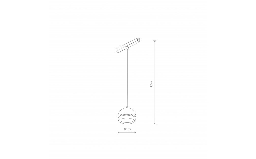 Nowodvorski LVM SLOT LED 8W System konfigurowalny LVM Track System Lampa LED Max moc 8W LED 3000K Czarny 10155