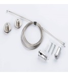 Accessories for magnetic busbars - Nowodvorski LVM SUSPENSION KIT Customizable LVM Track System Surface Accessories Chrome 10170 - product 1