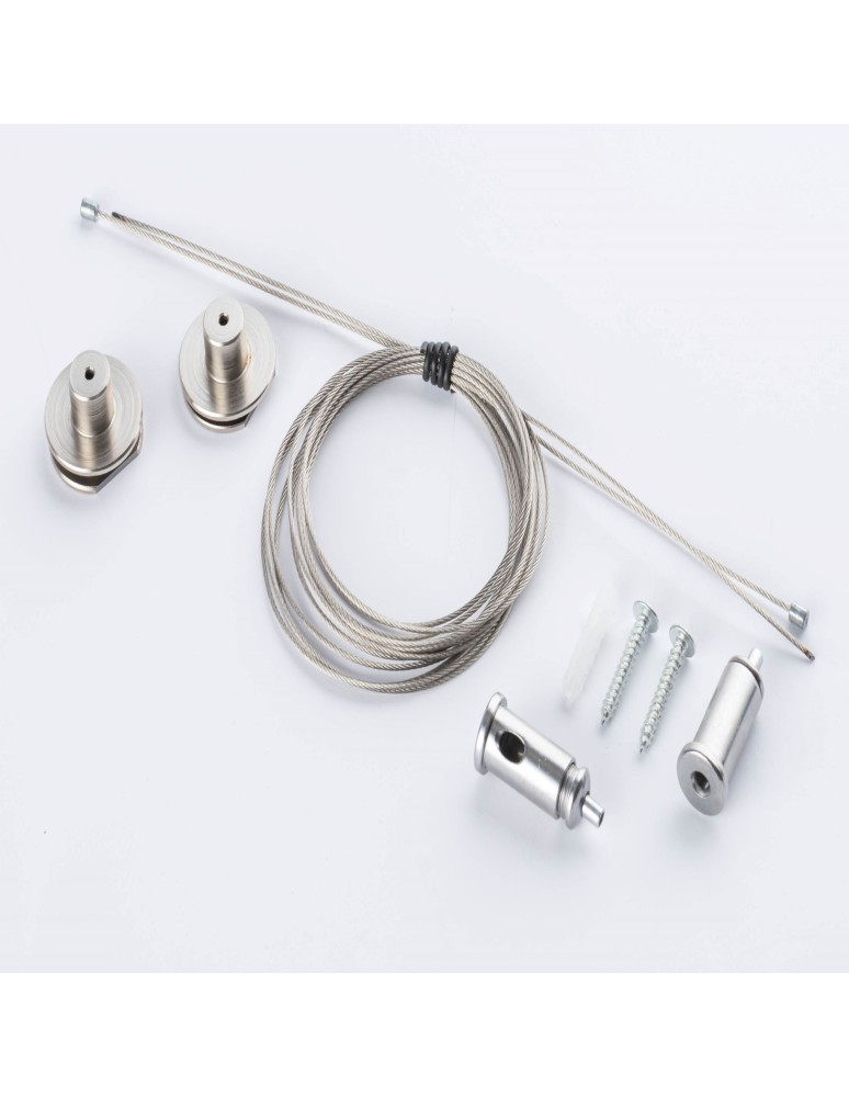 Accessories for magnetic busbars - Nowodvorski LVM SUSPENSION KIT Customizable LVM Track System Surface Accessories Chrome 10170 - product kolory-swiatla.pl 1