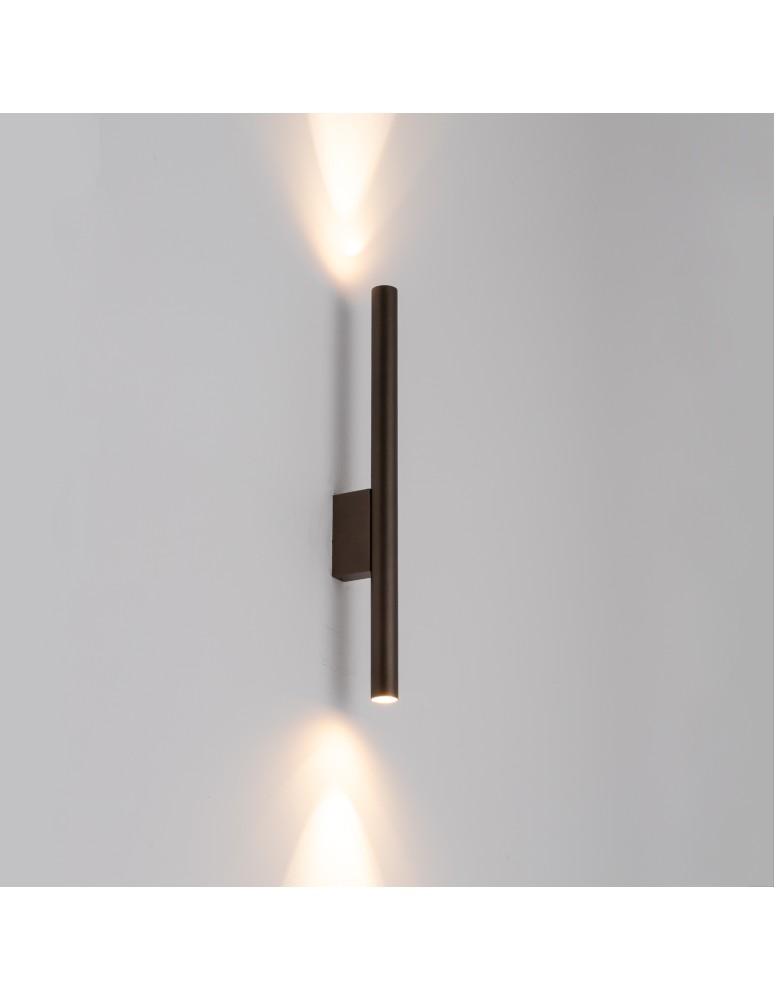 Tube wall lamps - Nowodvorski LASER WALL Wall lamp Max power 10W only LED G9 Satin chocolate 10563 - product kolory-swiatla.pl 3