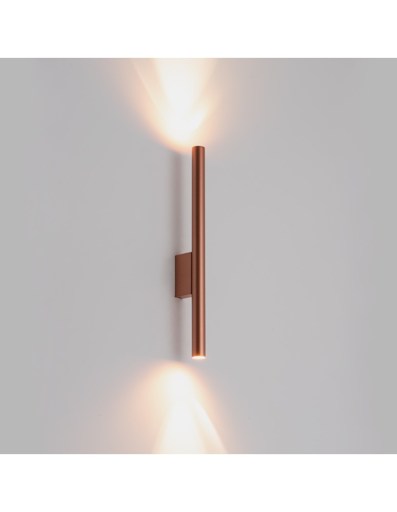 Tube wall lamps - Nowodvorski LASER WALL Wall lamp Max power 10W only LED G9 Satin copper 10564 - product kolory-swiatla.pl 3
