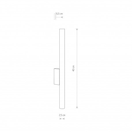 Nowodvorski LASER WALL Ścienna Kinkiet Max moc 10W only LED G9 Satynowa miedź 10564