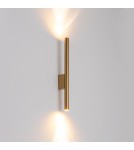 Tube wall lamps - Nowodvorski LASER WALL Wall lamp Max power 10W only LED G9 Satin Gold 10562 - product 3