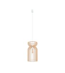Wooden pendant lamps - Nowodvorski KYMI A Ceiling Pendant Max power 60W E27 Natural wood 10570 - product 1