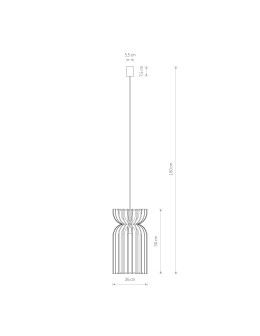 Nowodvorski KYMI A Ceiling Pendant Max power 60W E27 Natural wood 10570 - product 2