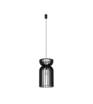 Wooden pendant lamps - Nowodvorski KYMI A Suspended Ceiling Max power 60W E27 Black 10573 - product 1