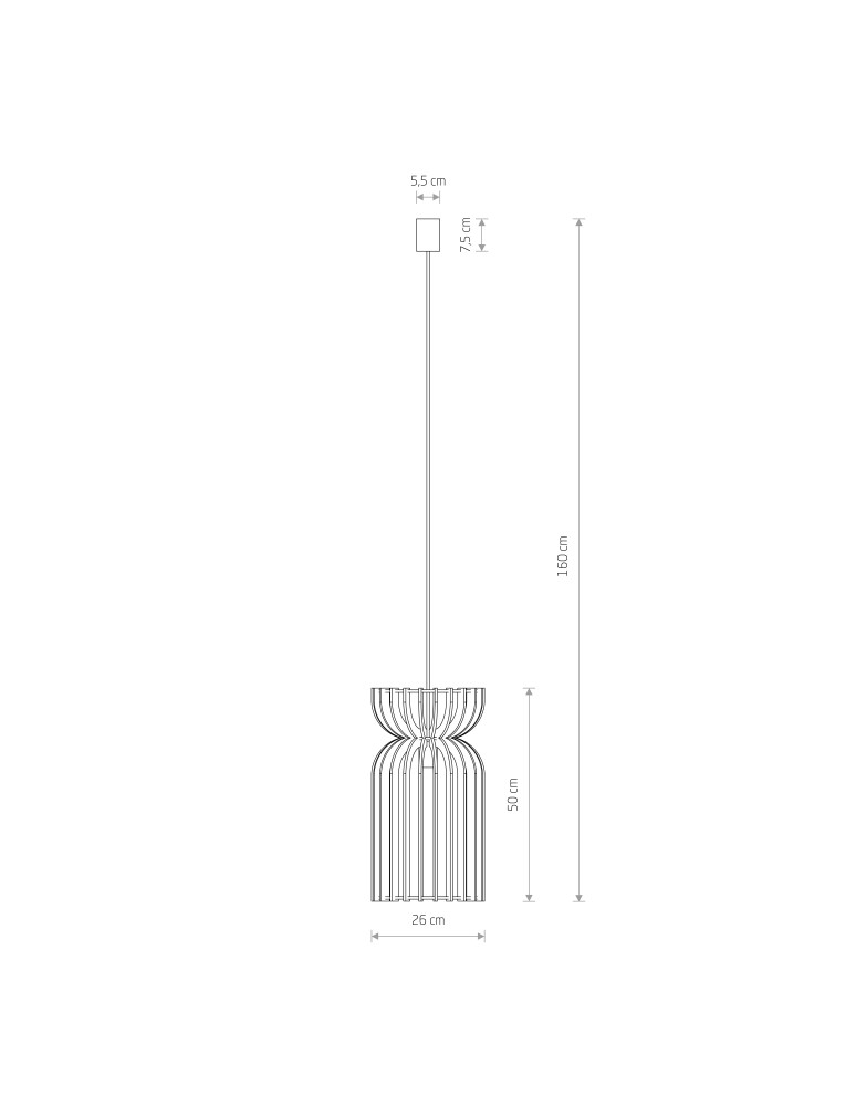 Wooden pendant lamps - Nowodvorski KYMI A Suspended Ceiling Max power 60W E27 Black 10573 - product kolory-swiatla.pl 2