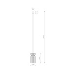 Wooden pendant lamps - Nowodvorski KYMI B Suspended Ceiling Max power 60W E27 Black 10574 - product 2